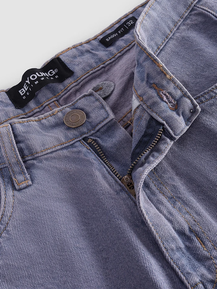 Purple Baggy Fit Jeans