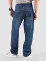 Dark Blue Cut and Sew Baggy Fit Jeans