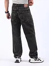 Grey Cloud Wash Baggy Fit Jeans