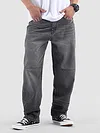 Grey Cut and Sew Baggy Fit Jeans