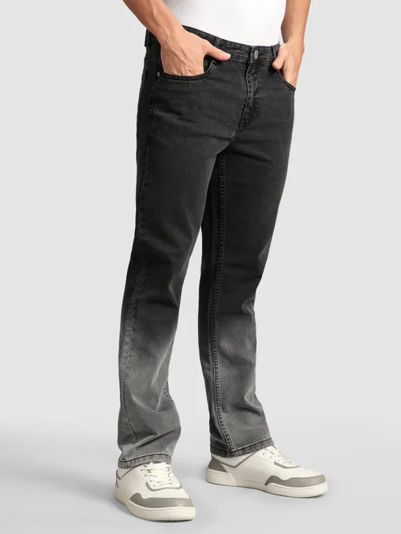Grey Ombre Bootcut Jeans