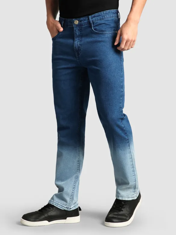 Indigo Ombre Bootcut Jeans
