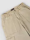 Beige Overdyed Jorts