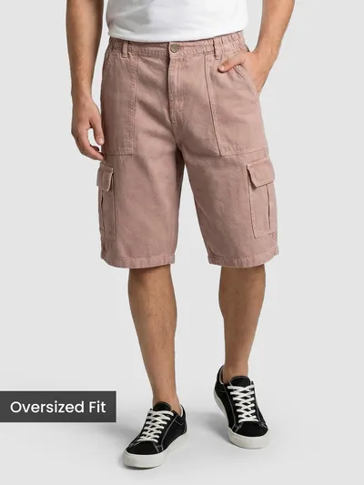 Mauve Overdyed Jorts