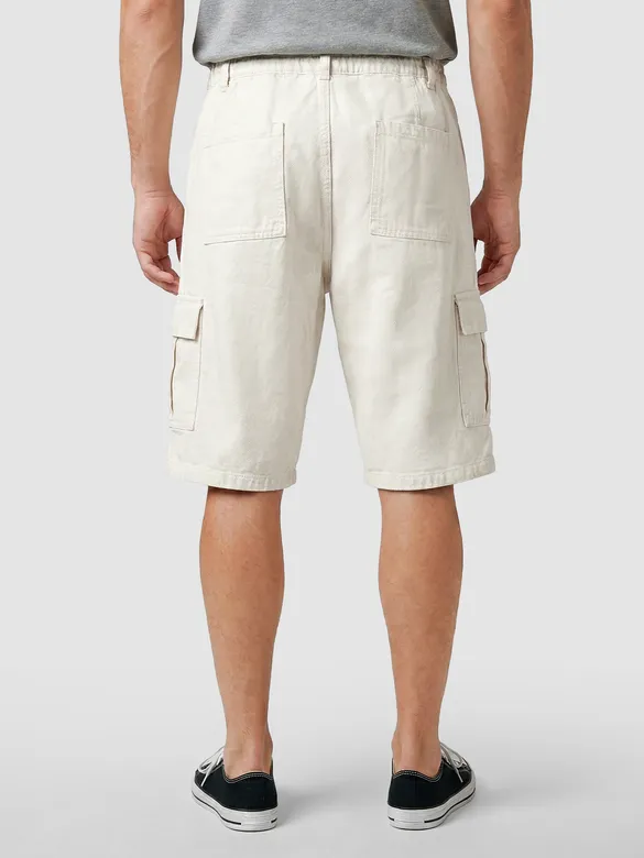 White Overdyed Jorts