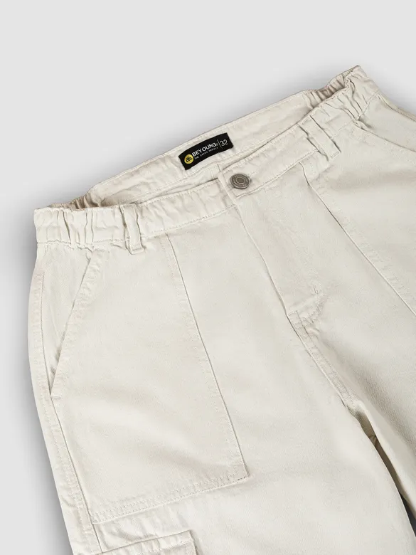 White Overdyed Jorts