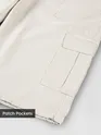 White Overdyed Jorts