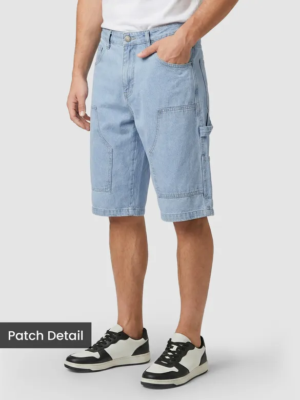 Light Blue Carpenter Denim Jorts