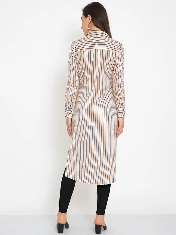 Monochrome Slit Shirt Kurti