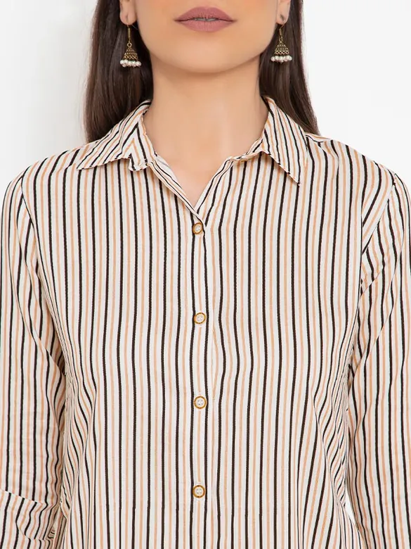 Monochrome Slit Shirt Kurti