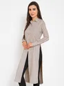 Monochrome Slit Shirt Kurti