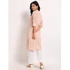 Sand Brown Floral Straight Kurta
