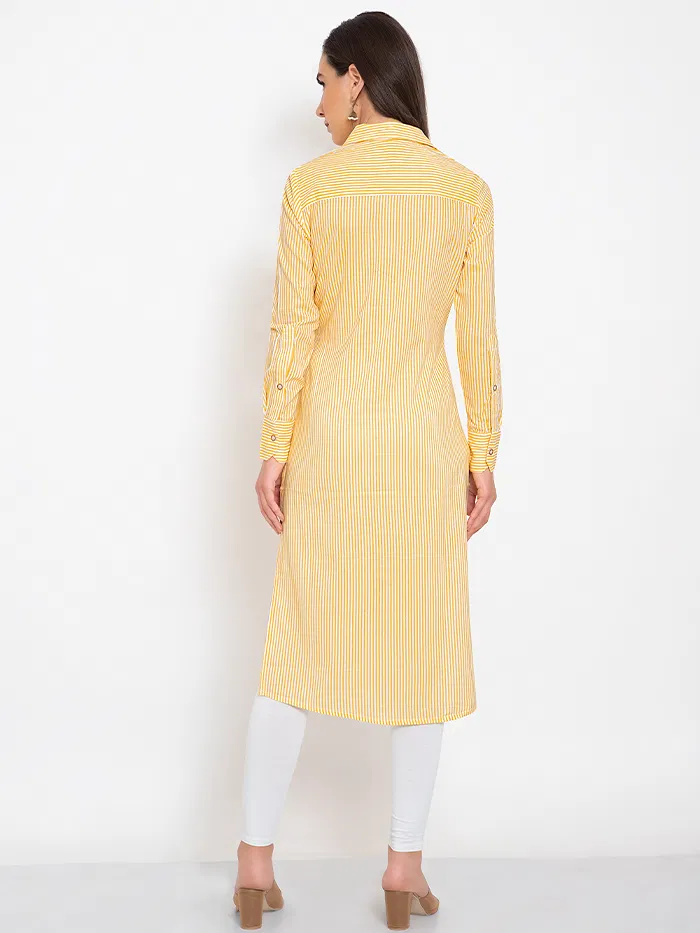Striped Slit Shirt Kurta