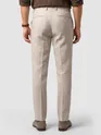 Beige Textured Summer Pants