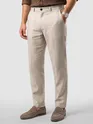 Beige Textured Summer Pants