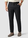 Black Textured Summer Pants