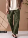 Pajama for men green color - Loose-fit