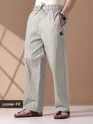 Men wearing grey pajama pants - Loose-fit