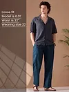Navy Blue Loose-fit Pyjamas