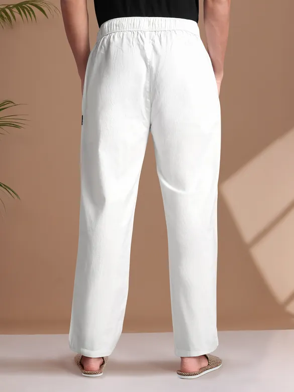 White Loose-Fit Pyjamas
