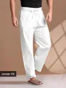 White Loose-Fit Pyjamas
