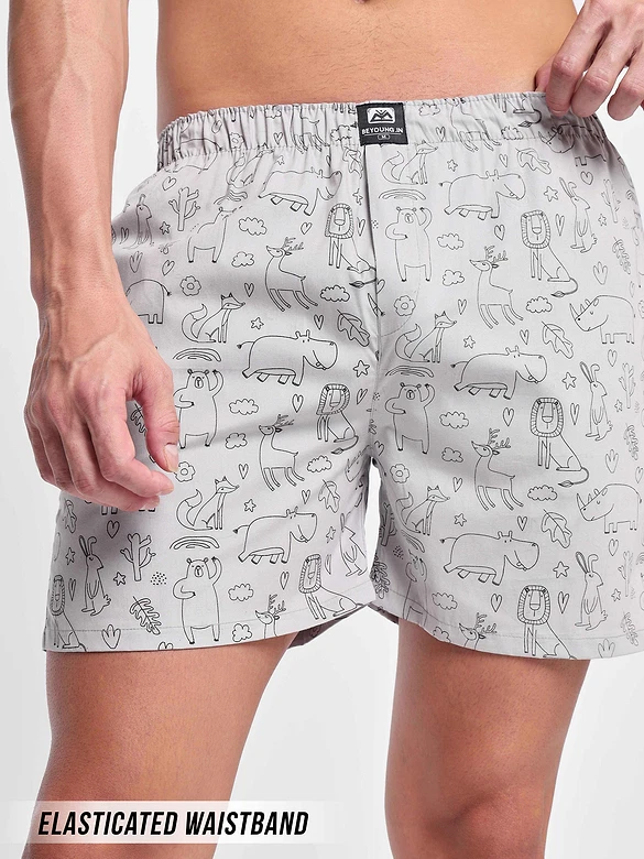 Animal Printed Mens Boxers