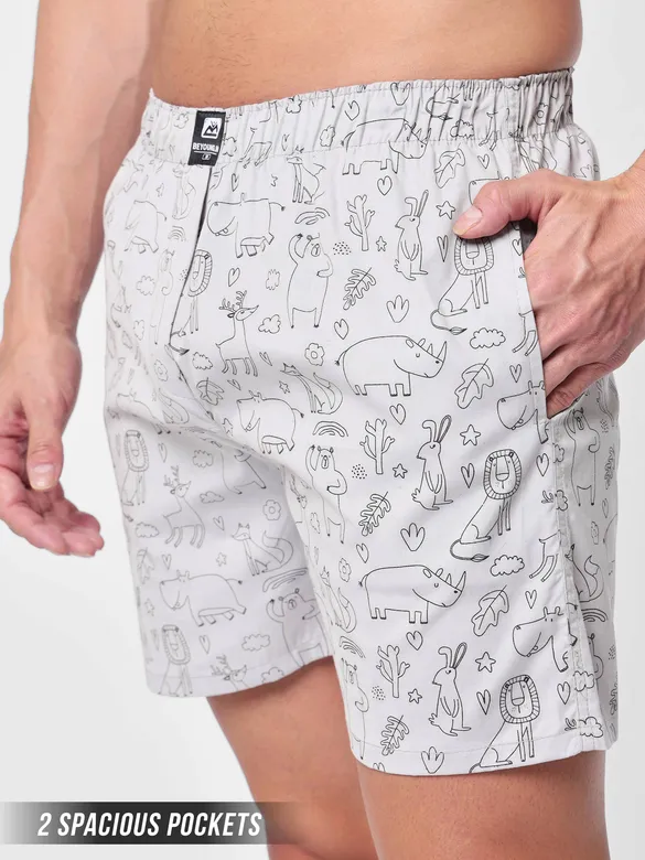 Animal Printed Mens Boxers