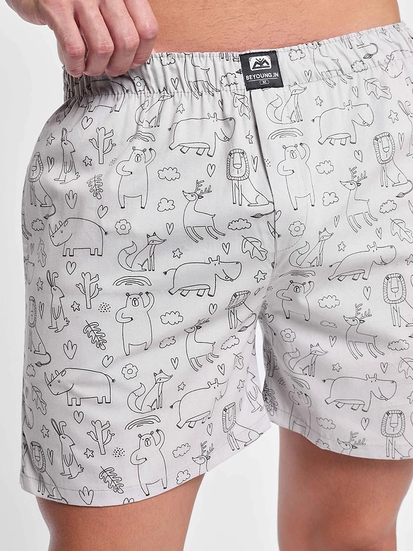Animal Printed Mens Boxers
