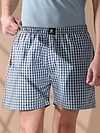 Sky Blue Checked Men?s Boxer?s