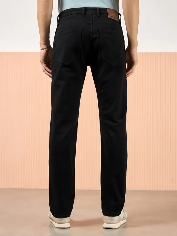 Black Regular Fit Mens Jeans