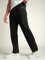 Black Contrast Stitch Regular Fit Jeans