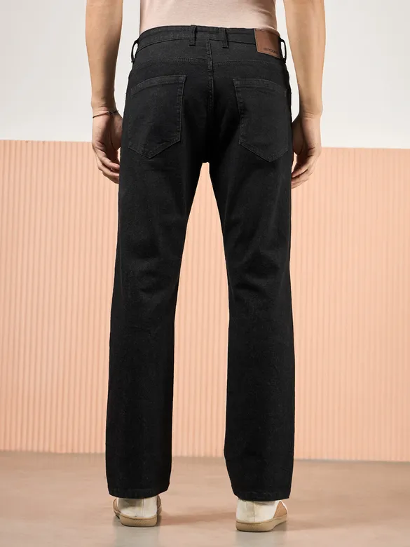 Charcoal Black Regular Fit Mens Jeans
