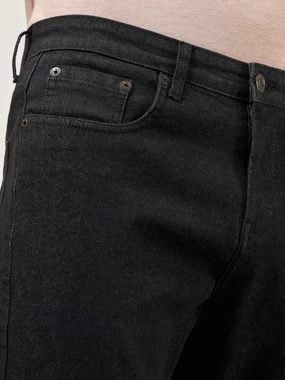 Black Jeans for Men Zoom In Front View