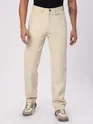 Cream Cut and Sew Baggy Fit Jeans