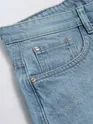 Light Blue Whisker Baggy Fit Jeans