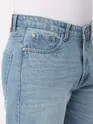 Light Blue Whisker Baggy Fit Jeans