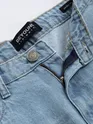 Light Blue Whisker Baggy Fit Jeans
