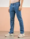 Blue Regular Fit Jeans for Men Side View