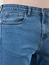 Blue Regular Fit  Jeans zoom in front view