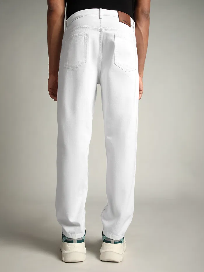 White Regular Fit Jeans