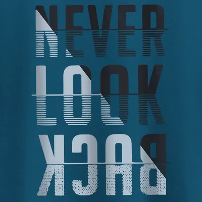 Never Look Back Half Sleeve T-shirt for Men