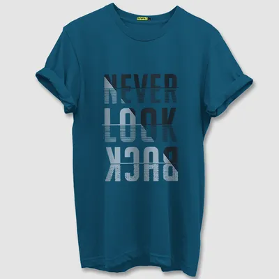 Never Look Back Half Sleeve T-shirt for Men