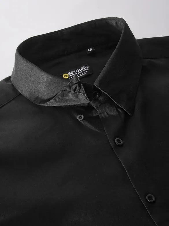 Black Satin Shirt 