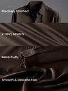 Brown Satin Shirt | Beyoung