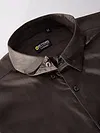 Buy Brown Satin Shirt