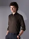 Brown Satin Shirt