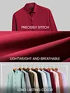 Burgundy - Plain Cotton Shirts