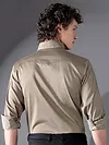Clay Beige Satin Shirt