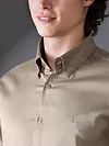 Buy Clay Beige Satin Shirt - Beyoung