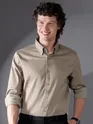 Clay Beige Satin Shirt